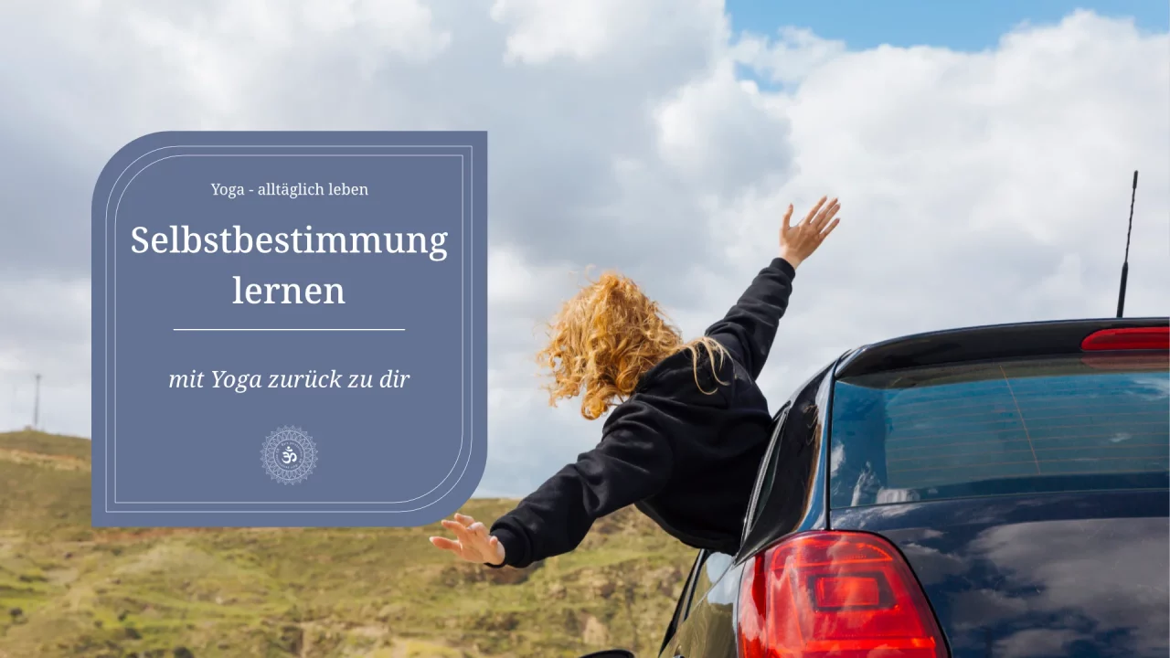 Selbstbestimmung lernen - Junge Frau mit lockigen Haaren, die aus Autofenster heraus sich lehnt