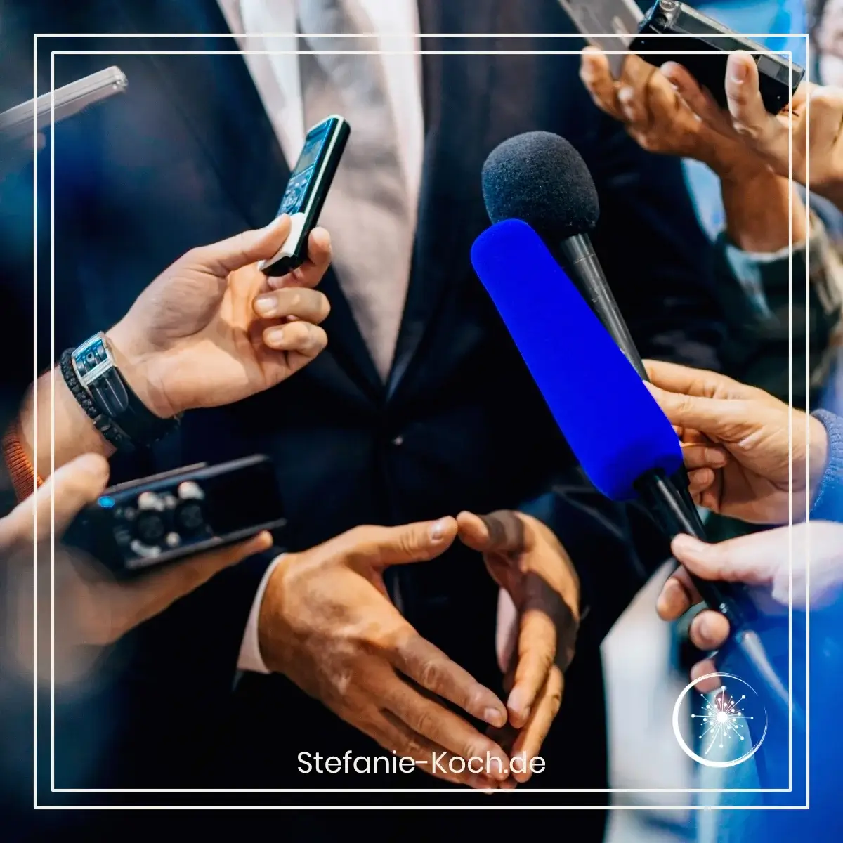 Pressekonferenz zum Dopamin-Konto - Medieninterview mit einem Politiker